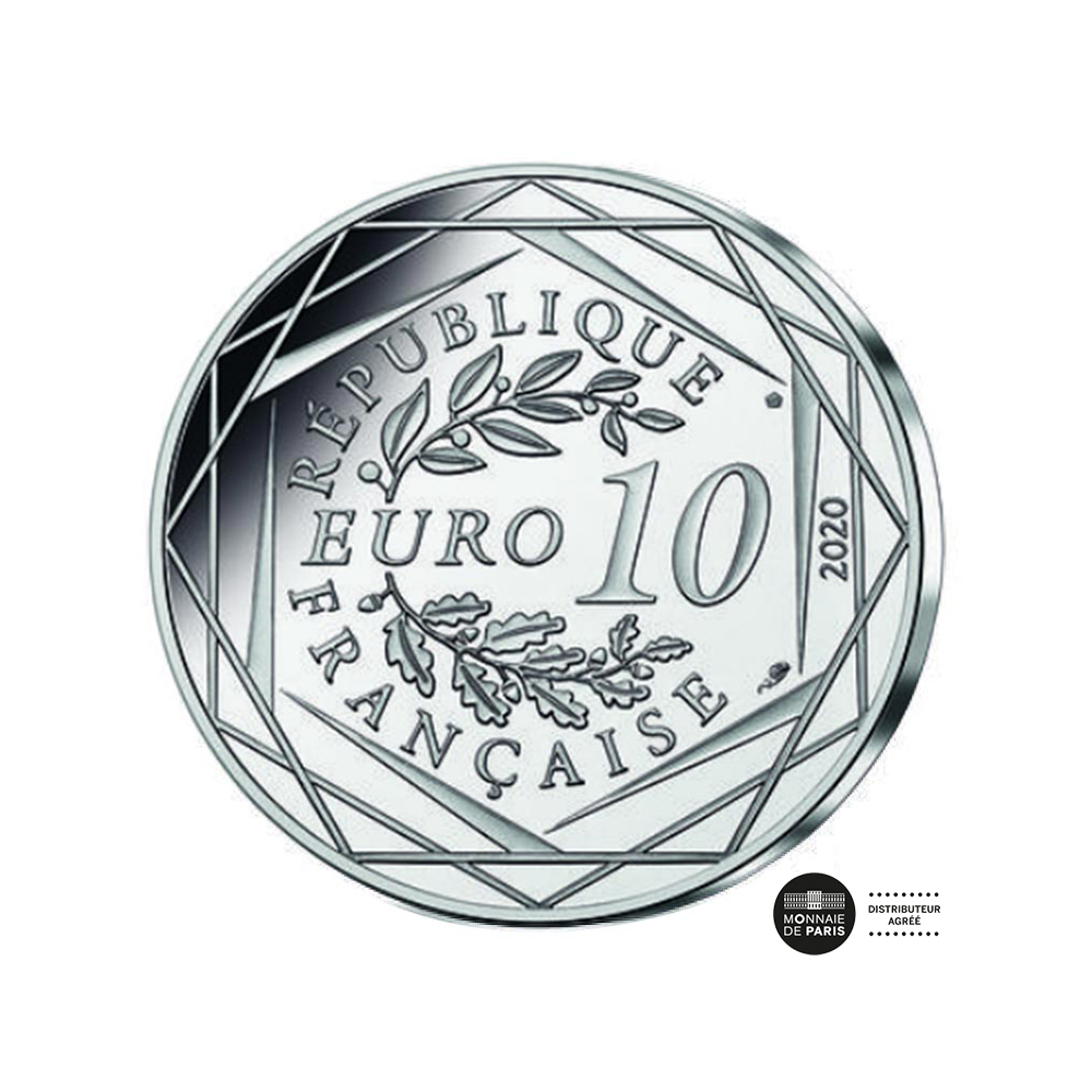 monnaie de paris 10 euro 2020 argent schtroumpf