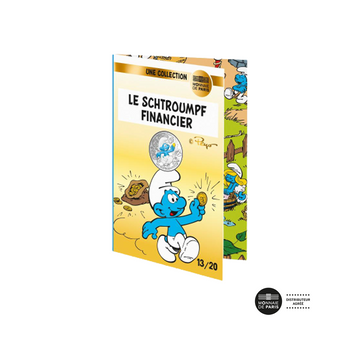 Schtroumpfs financier 2020 10 euro colorisée