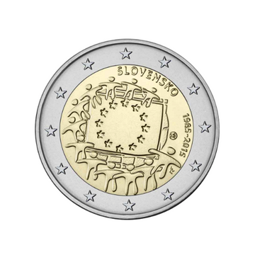 Slovakia 2015 - 2 Euro commemorative - 30th anniversary of the European Union flag