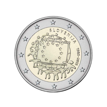 Slovénie 2015 - 2 Euro Commémorative - 30ème anniversaire du drapeau de l'Union Européenne