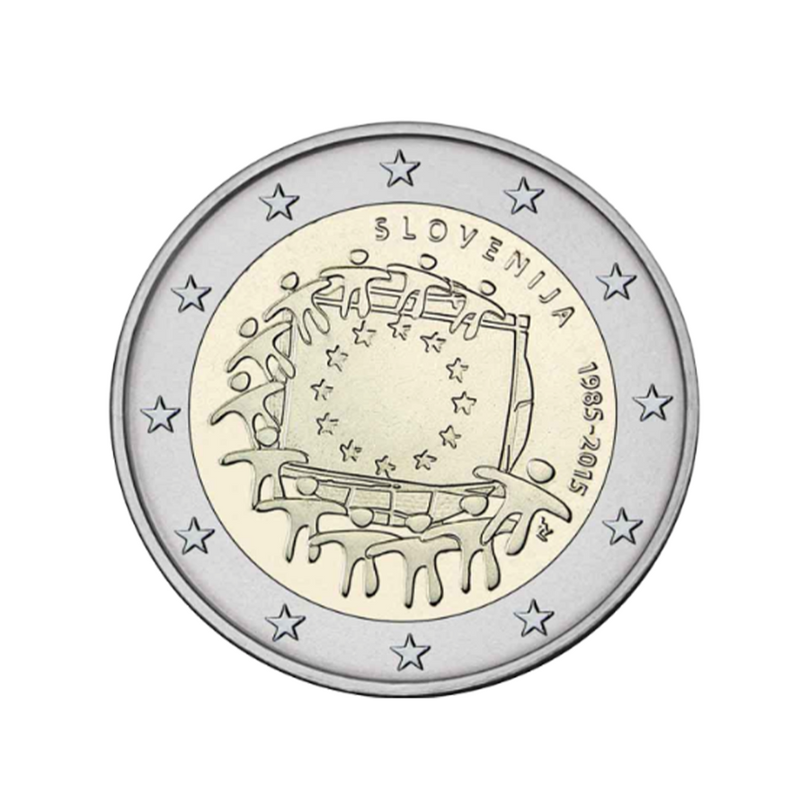 Slovenia 2015 - 2 Euro commemorative - 30th anniversary of the European Union flag