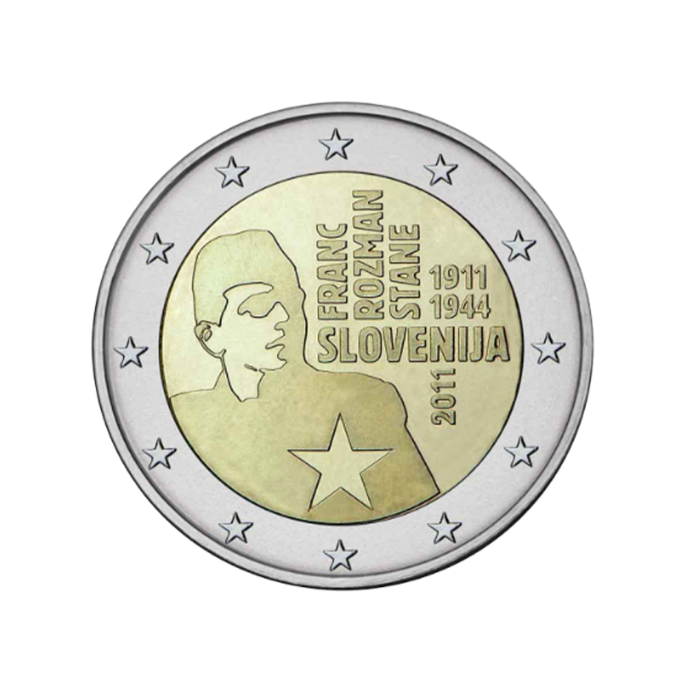 Slowenien 2011 - 2 Euro Gedenk - 100 -jähriges Jubiläum von Franc Rozman