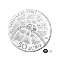 Treasures Paris - Bastille Engineering - Money of € 50 Money - Be 2017