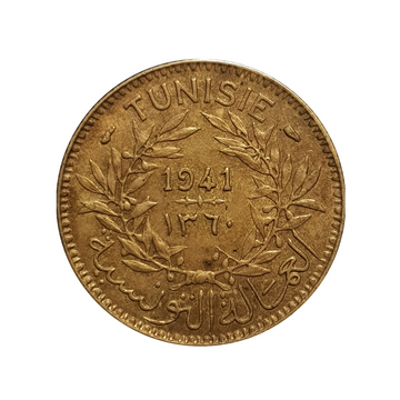 1 franc chamber of commerce Tunisia 1921-1945