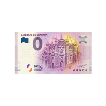 Souvenir ticket from zero euro - CATEDRAL DE GRANADA - ESPAIN - 2019