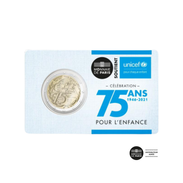 Unicef Monnaie de 2€ Commémorative BU 2021
