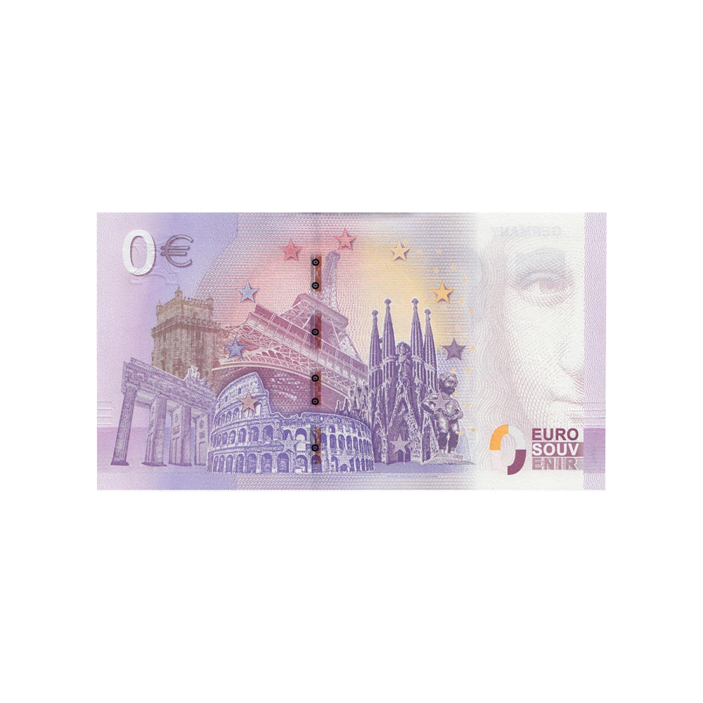Souvenir ticket from zero euro - nausicaá - france - 2019