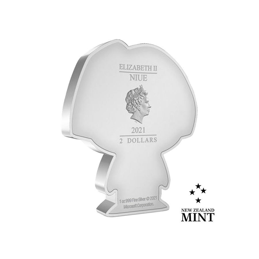 Collezione di monete Chibi - Cortana - 1 Oz Silver - BE