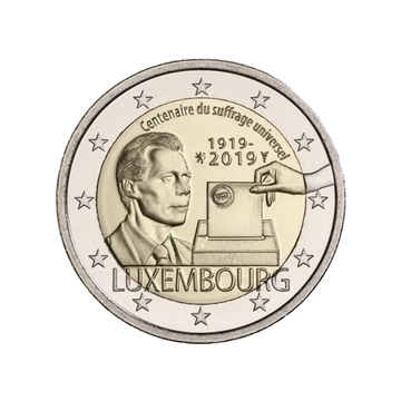 Luxemburg 2019 - 2 Euro -Gedenk - Jubiläum des universellen Wahlrechtes